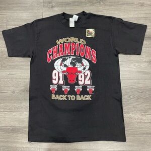 Vintage 1991 1992 Chicago Bulls World Champions‎ Artex Sz L Men's T shirt NWT